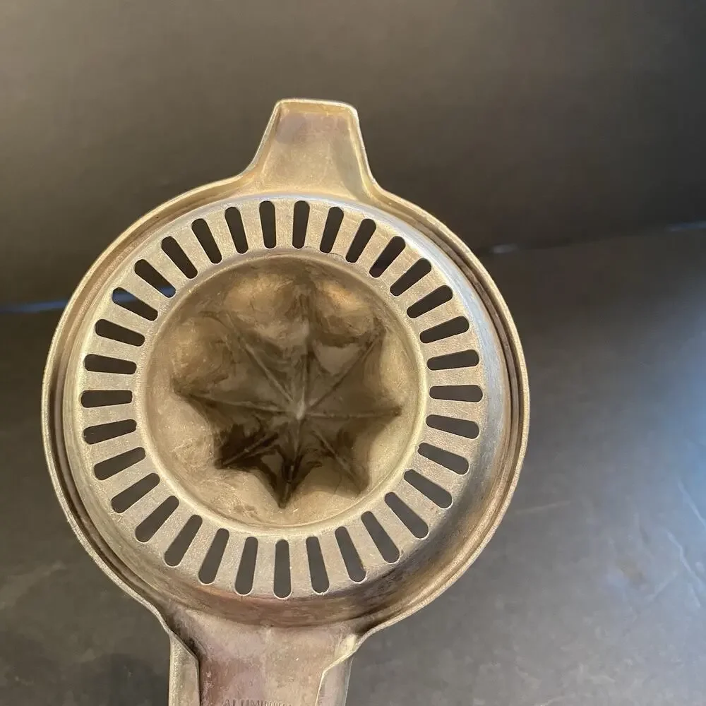 Vintage Foley Juicer Reamer with Strainer Handheld Aluminum